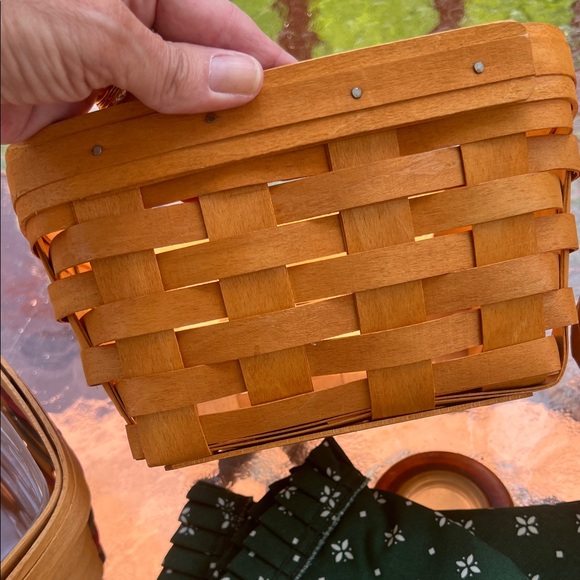 Longaberger Classic large berry Baskets Set - red blue and Green - Picture 10 of 14